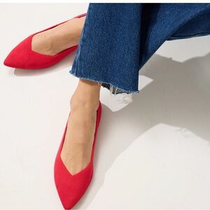 Rothy's Bright Red The Point Ballet Flats